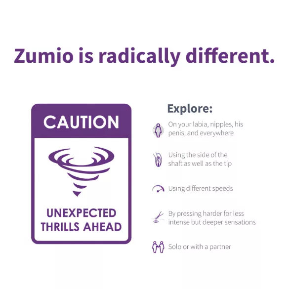 Zumio Soft - bežični klitoralni vibrator (ljubičasti)