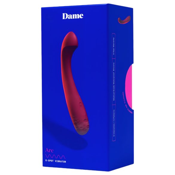 Dame Arc - punjivi G-tačka vibrator (ružičasti)