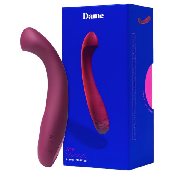 Dame Arc - punjivi G-tačka vibrator (ružičasti)