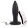 Vrišteći Čep - bežični, punjivi analni vibrator (crni)