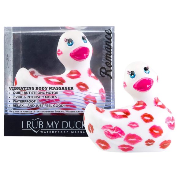 My Duckie 2.0 - vodootporni klitoris vibrator (belo-roze)