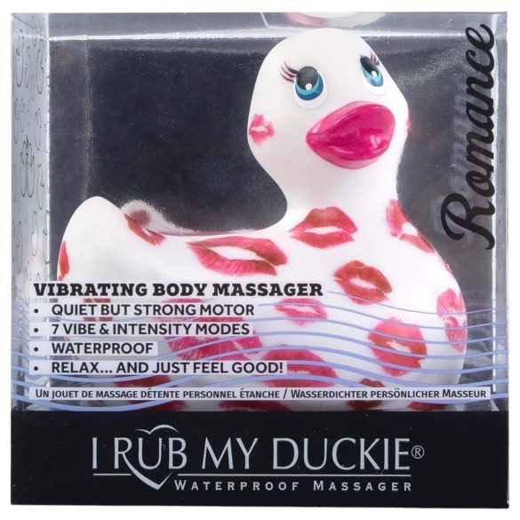 My Duckie 2.0 - vodootporni klitoris vibrator (belo-roze)