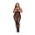 Baci Plus Size - mrežasti kombinezon sa uzorkom - crna (XL-XXL)