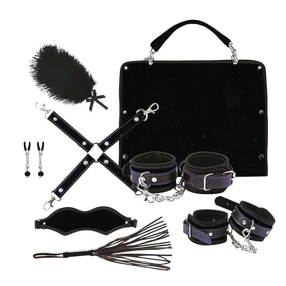 RS Soiree Kinky Me Softly - BDSM set za vezivanje - crni (7 delova)