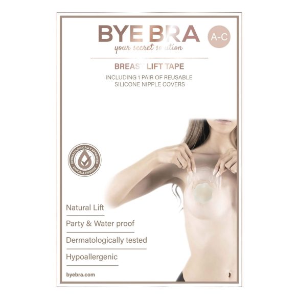 Bye Bra A-C nevidljivi push-up flasteri - nude (4 para)