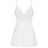 Obsessive 810-BAB-2 - čipkani babydoll i tanga (bela) - L/XL