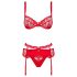 Obsessive Heartina - donji veš set (crvena)