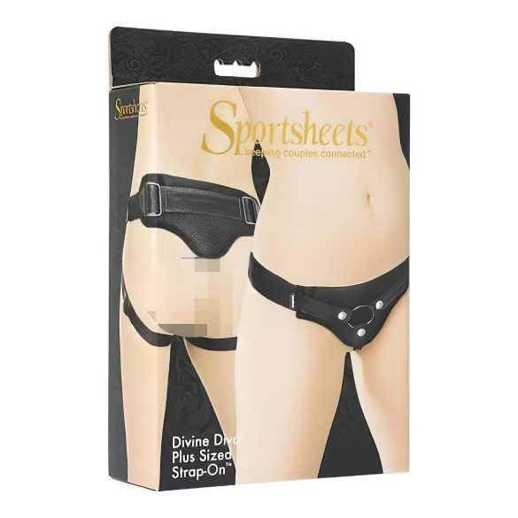 Sportsheets Plus Size - donji deo za vezivanje (crna)