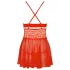Obsessive 838-BAB-3 - pikantni čipkani babydoll i tanga (crvena)