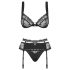 Obsessive Heartina - set donjeg veša (crna)
