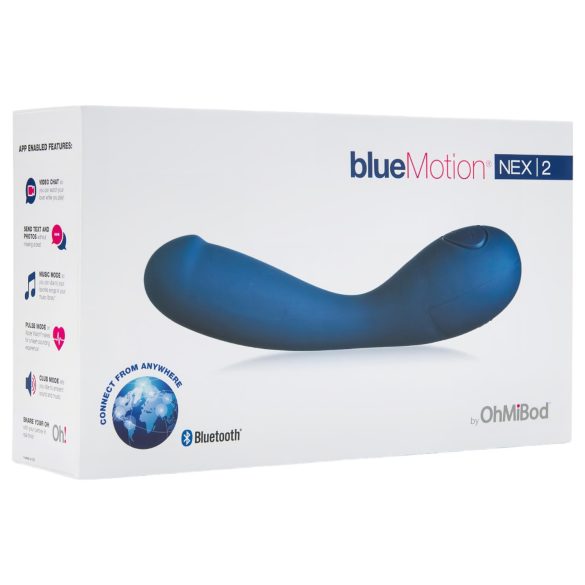 OHMIBOD Bluemotion Nex 2 - pametni G-tačka vibrator sa punjivom baterijom (plavi)