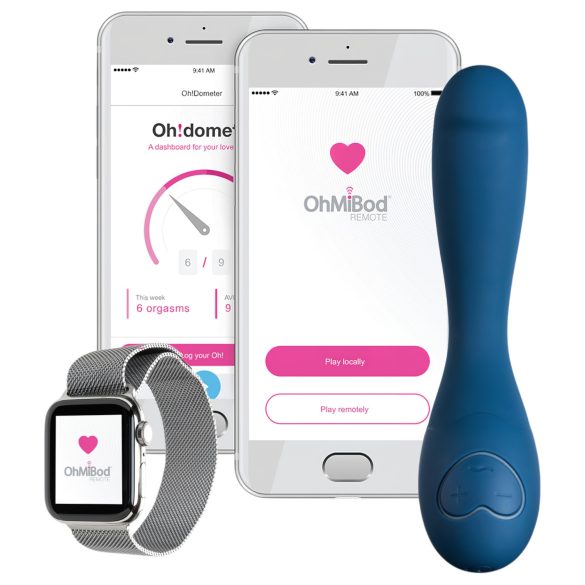 OHMIBOD Bluemotion Nex 2 - pametni G-tačka vibrator sa punjivom baterijom (plavi)