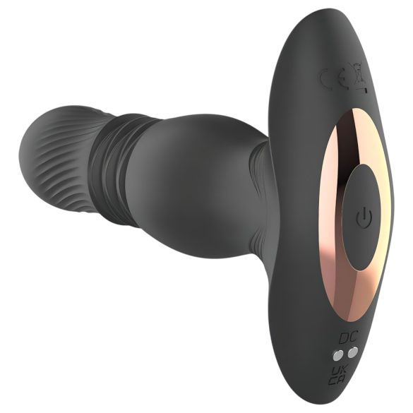 Aixiasia Roy - bežični analni vibrator na baterije (crni)