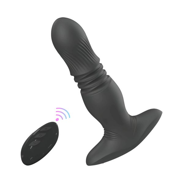 Aixiasia Roy - bežični analni vibrator na baterije (crni)