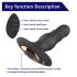 Aixiasia Roy - bežični analni vibrator sa podesivom jačinom (crni)