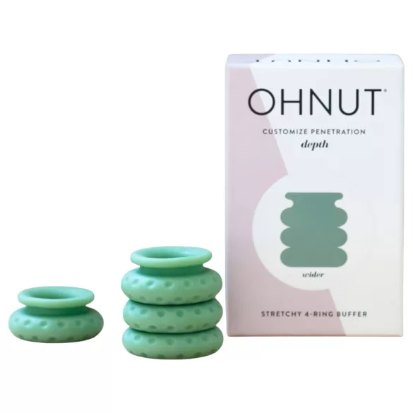 Ohnut - Prsten za regulisanje penetracije, set od 4 (zelena)