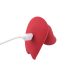 Magic Motion Umi - pametan, punjiv vibrator s trakama (crveni)