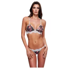 Baci - cvetni, čipkani grudnjak set - M/L