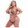 Baci Plus Size - cvetni, čipkani grudnjak set