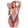 Baci Plus Size - cvetni, čipkani bodi