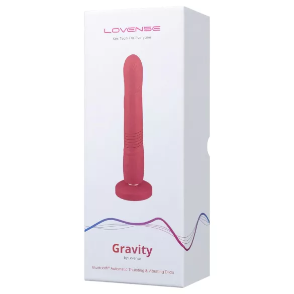 LOVENSE Gravity - vibrirajući stimulator sa potiskom na punjenje (crveni)
