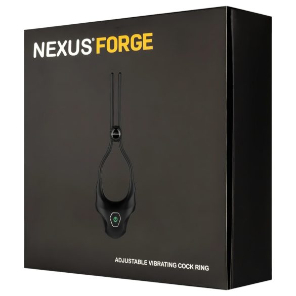 Nexus Forge - prilagodljivi vibracioni prsten za penis (crna)