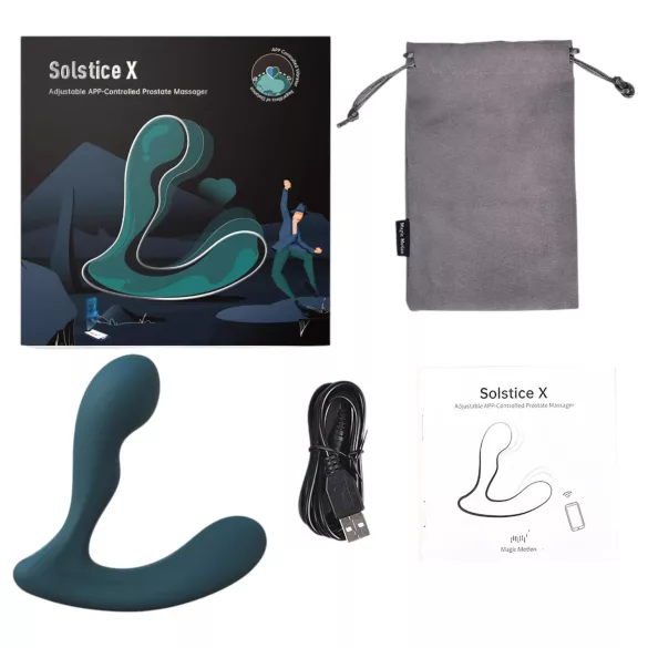 Magic Motion Solstice X - Aplikacijom upravljani vibrator za prostatu, za muškarce (zeleni)