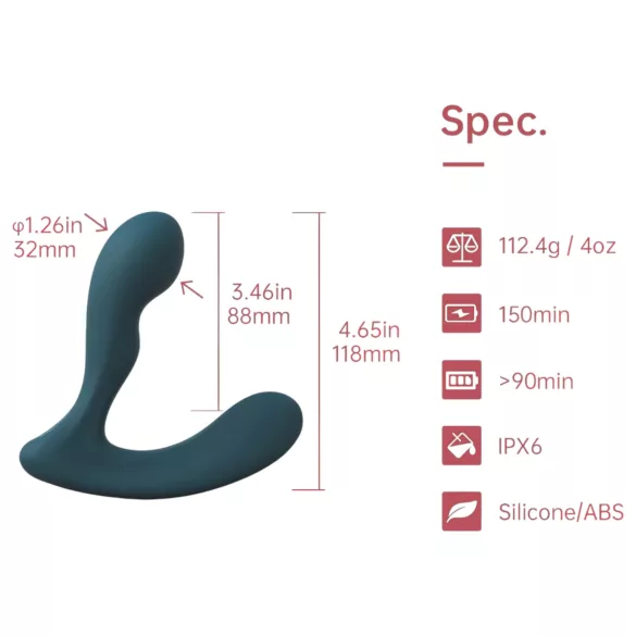 Magic Motion Solstice X - Aplikacijom upravljani vibrator za prostatu, za muškarce (zeleni)