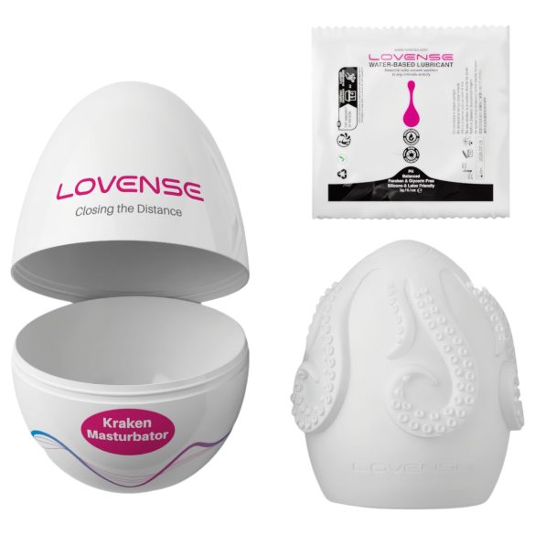LOVENSE Kraken - jaje masturbator - 1 komad (belo)