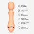 Vush Majesty 2 - punjivi vodootporni masažni vibrator (narandžasti)