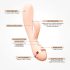 Vush Muse - punjivi vodootporni vibrator s klitoralnim lukom (pink)