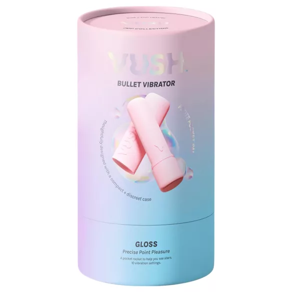 Vush Pop Gloss - vodootporni mini vibrator na punjenje (roze)