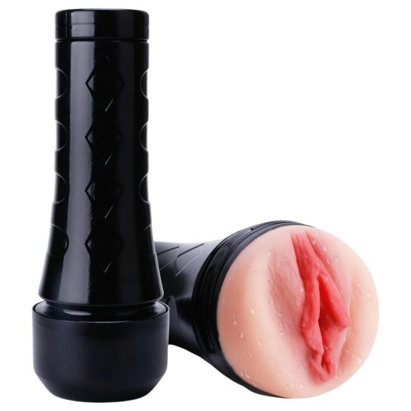 Tracy's Dog 3D Stroker - realistična vagina u futroli (crno-prirodna)