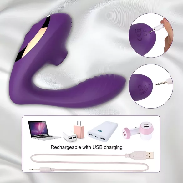Tracy's Dog OG - Vibrator za G-tačku i stimulator klitorisa (ljubičasta)